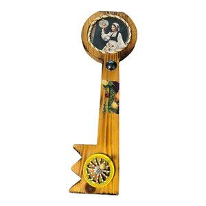 Vintage Italian Decorative Wall Key – Mid-Century Souvenir – 11.5” x 3.75”